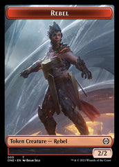 Rebel // Phyrexian Germ Double-Sided Token [Phyrexia: All Will Be One Commander Tokens] MTG Single Magic: The Gathering  | Multizone: Comics And Games