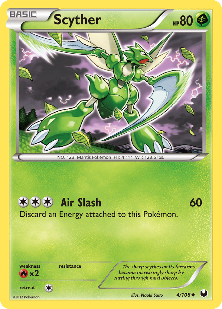 Scyther (4/108) [Black & White: Dark Explorers] Pokemon Single Pokémon  | Multizone: Comics And Games