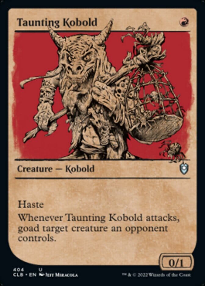 Taunting Kobold (Showcase) [Commander Legends: Battle for Baldur's Gate] MTG Single Magic: The Gathering  | Multizone: Comics And Games