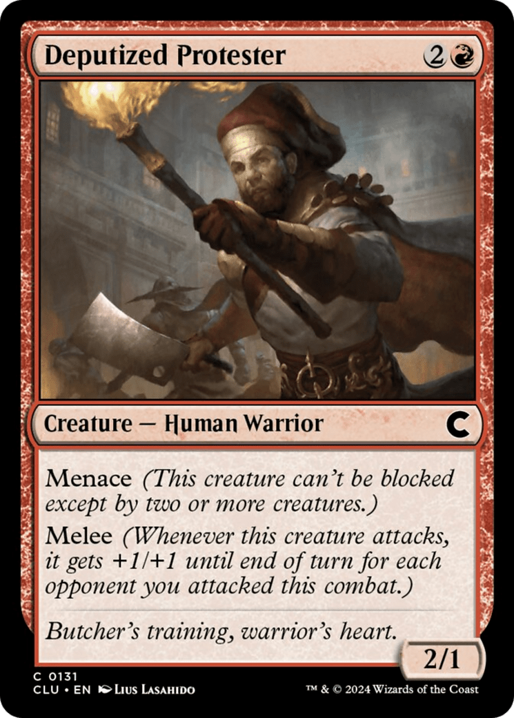 Deputized Protester [Ravnica: Clue Edition] MTG Single Magic: The Gathering  | Multizone: Comics And Games