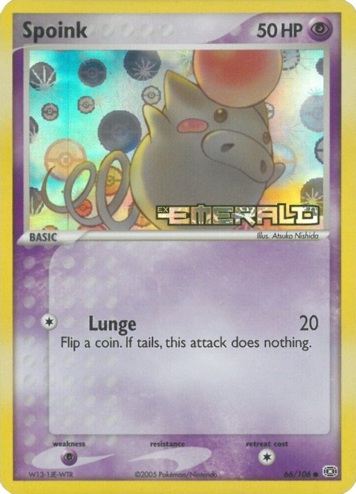 Spoink (66/106) (Stamped) [EX: Emerald] Pokemon Single Pokémon  | Multizone: Comics And Games