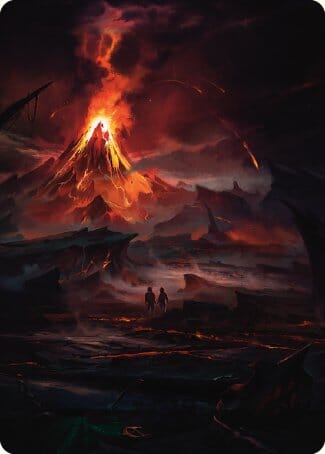 Valley of Gorgoroth Art Card [The Lord of the Rings: Tales of Middle-earth Art Series] MTG Single Magic: The Gathering  | Multizone: Comics And Games