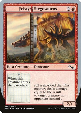 Feisty Stegosaurus [Unstable] MTG Single Magic: The Gathering  | Multizone: Comics And Games