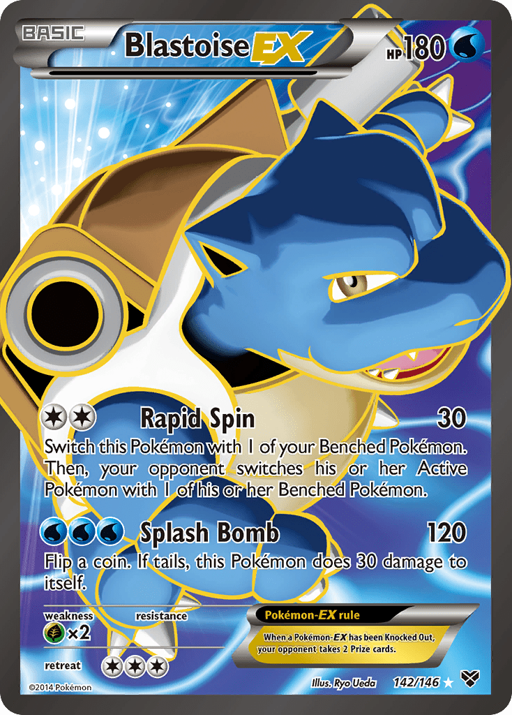 Blastoise EX (142/146) [XY: Base Set] Pokemon Single Pokémon  | Multizone: Comics And Games