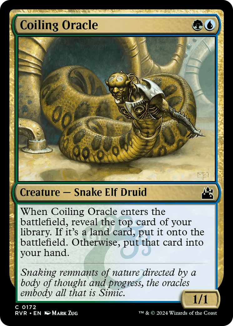 Coiling Oracle [Ravnica Remastered] MTG Single Magic: The Gathering  | Multizone: Comics And Games