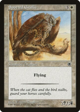 Spotted Griffin [Portal] MTG Single Magic: The Gathering  | Multizone: Comics And Games