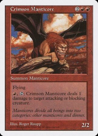 Crimson Manticore [Fifth Edition] MTG Single Magic: The Gathering  | Multizone: Comics And Games