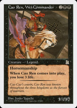 Cao Ren, Wei Commander [Portal Three Kingdoms] MTG Single Magic: The Gathering  | Multizone: Comics And Games