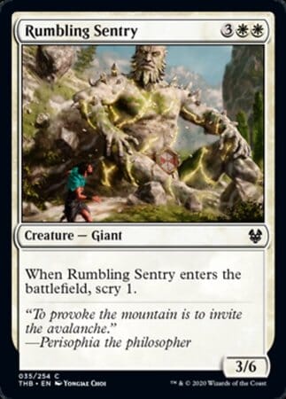 Rumbling Sentry [Theros Beyond Death] MTG Single Magic: The Gathering  | Multizone: Comics And Games