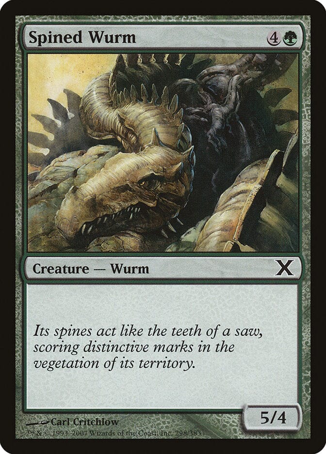 Spined Wurm [Tenth Edition] MTG Single Magic: The Gathering  | Multizone: Comics And Games