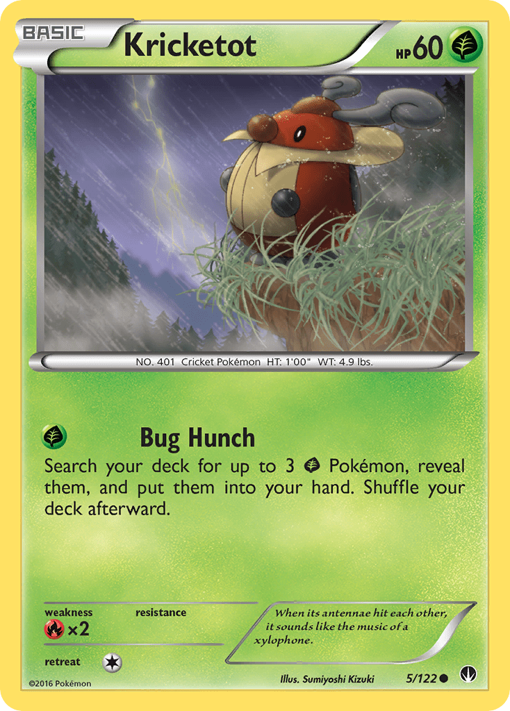 Kricketot (5/122) [XY: BREAKpoint] Pokemon Single Pokémon  | Multizone: Comics And Games