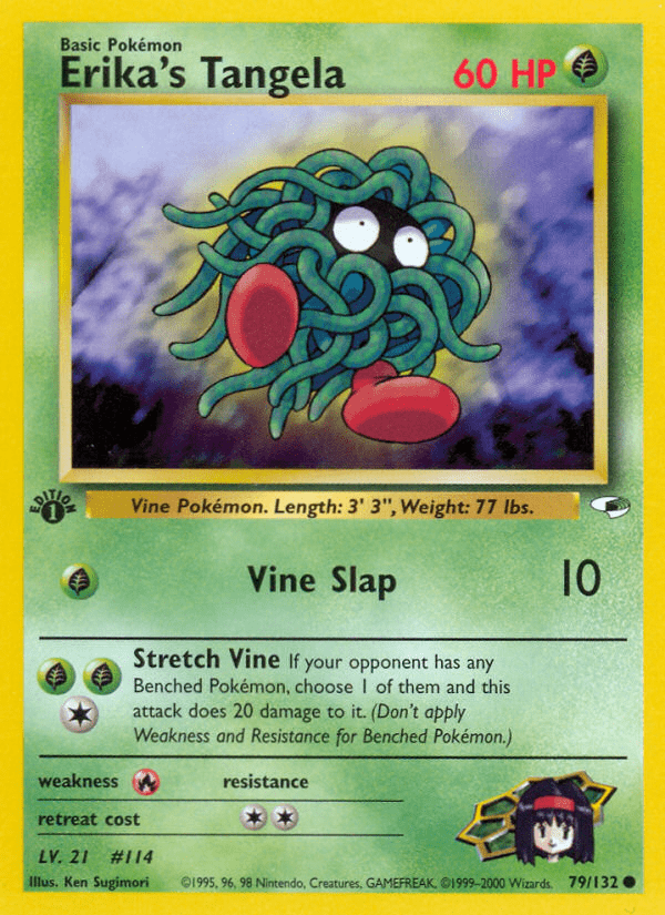 Erika's Tangela (79/132) [Gym Heroes 1st Edition] Pokemon Single Pokémon  | Multizone: Comics And Games