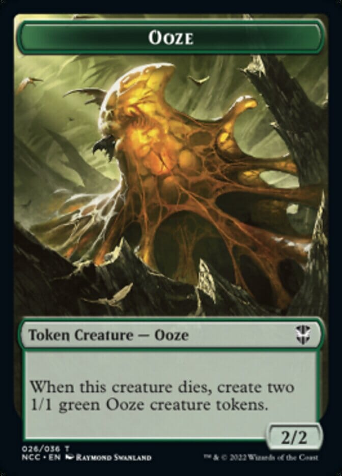 Ooze (026) // Treasure (015) Double-sided Token [Streets of New Capenna Commander Tokens] MTG Single Magic: The Gathering  | Multizone: Comics And Games