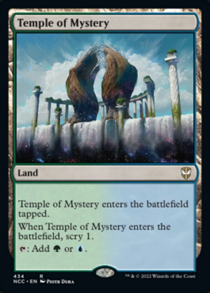 Temple of Mystery [Streets of New Capenna Commander] MTG Single Magic: The Gathering  | Multizone: Comics And Games