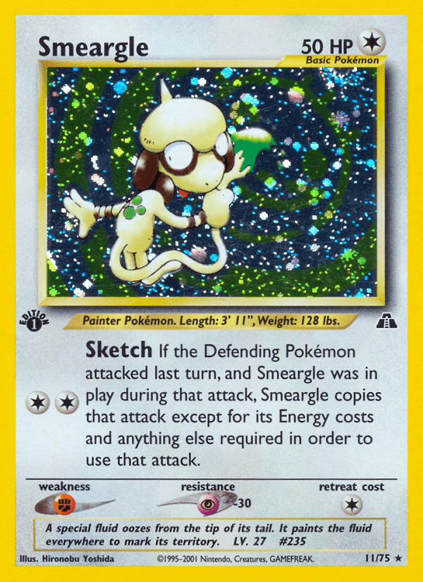 Smeargle (11/75) [Neo Discovery 1st Edition] Pokemon Single Pokémon  | Multizone: Comics And Games