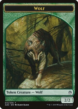 Wolf Token (013) [Masters 25 Tokens] MTG Single Magic: The Gathering  | Multizone: Comics And Games