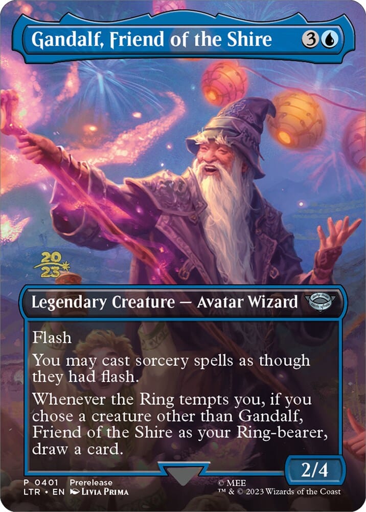 Gandalf, Friend of the Shire [The Lord of the Rings: Tales of Middle-Earth Prerelease Promos] MTG Single Magic: The Gathering  | Multizone: Comics And Games
