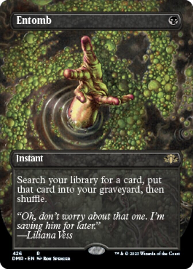 Entomb (Borderless Alternate Art) [Dominaria Remastered] MTG Single Magic: The Gathering  | Multizone: Comics And Games