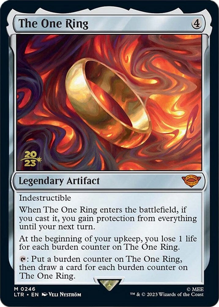 The One Ring [The Lord of the Rings: Tales of Middle-Earth Prerelease Promos] MTG Single Magic: The Gathering  | Multizone: Comics And Games