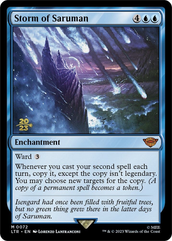 Storm of Saruman [The Lord of the Rings: Tales of Middle-Earth Prerelease Promos] MTG Single Magic: The Gathering  | Multizone: Comics And Games