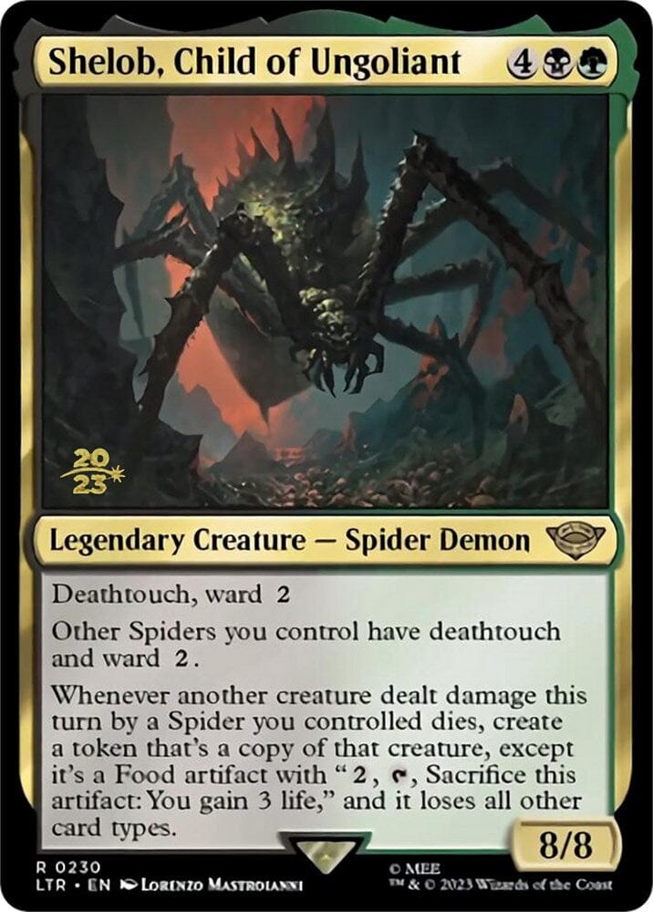 Shelob, Child of Ungoliant [The Lord of the Rings: Tales of Middle-Earth Prerelease Promos] MTG Single Magic: The Gathering  | Multizone: Comics And Games