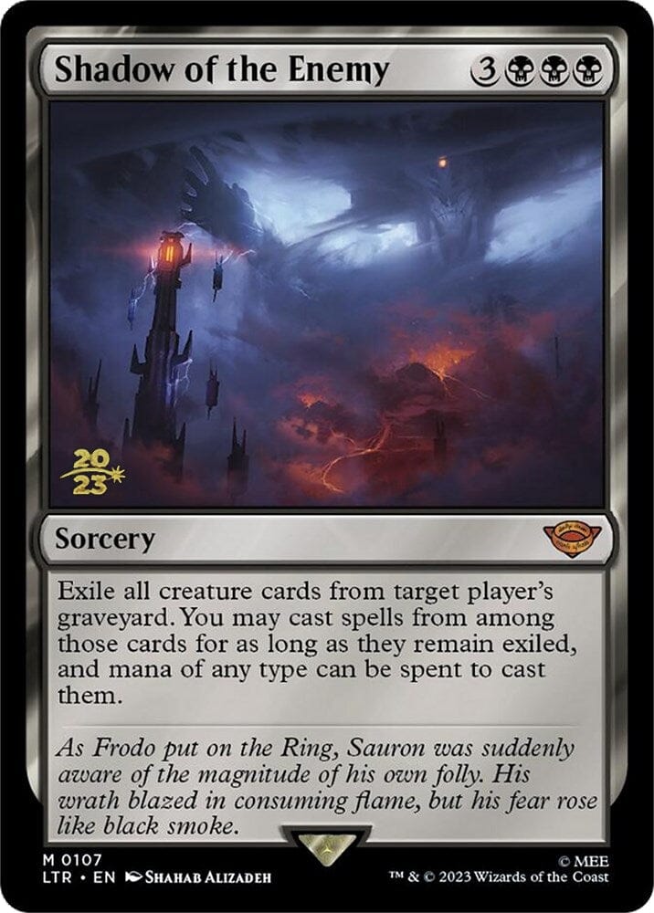 Shadow of the Enemy [The Lord of the Rings: Tales of Middle-Earth Prerelease Promos] MTG Single Magic: The Gathering  | Multizone: Comics And Games