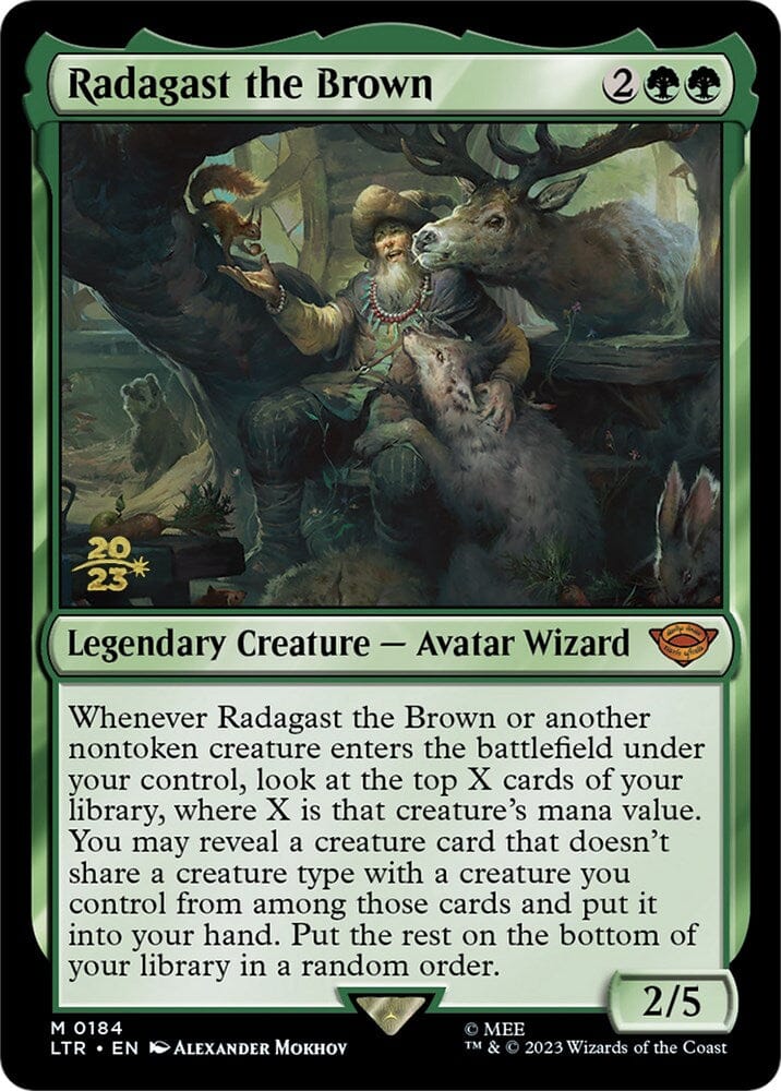 Radagast the Brown [The Lord of the Rings: Tales of Middle-Earth Prerelease Promos] MTG Single Magic: The Gathering  | Multizone: Comics And Games
