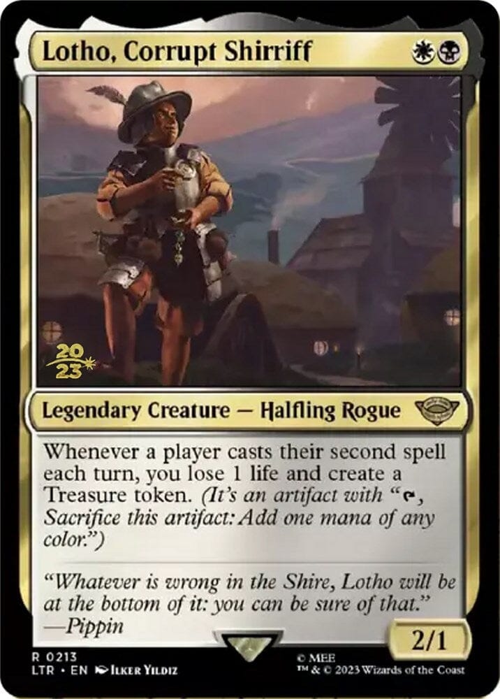 Lotho, Corrupt Shirriff [The Lord of the Rings: Tales of Middle-Earth Prerelease Promos] MTG Single Magic: The Gathering  | Multizone: Comics And Games