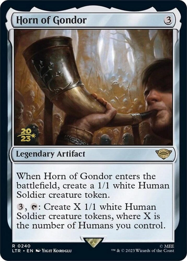 Horn of Gondor [The Lord of the Rings: Tales of Middle-Earth Prerelease Promos] MTG Single Magic: The Gathering  | Multizone: Comics And Games