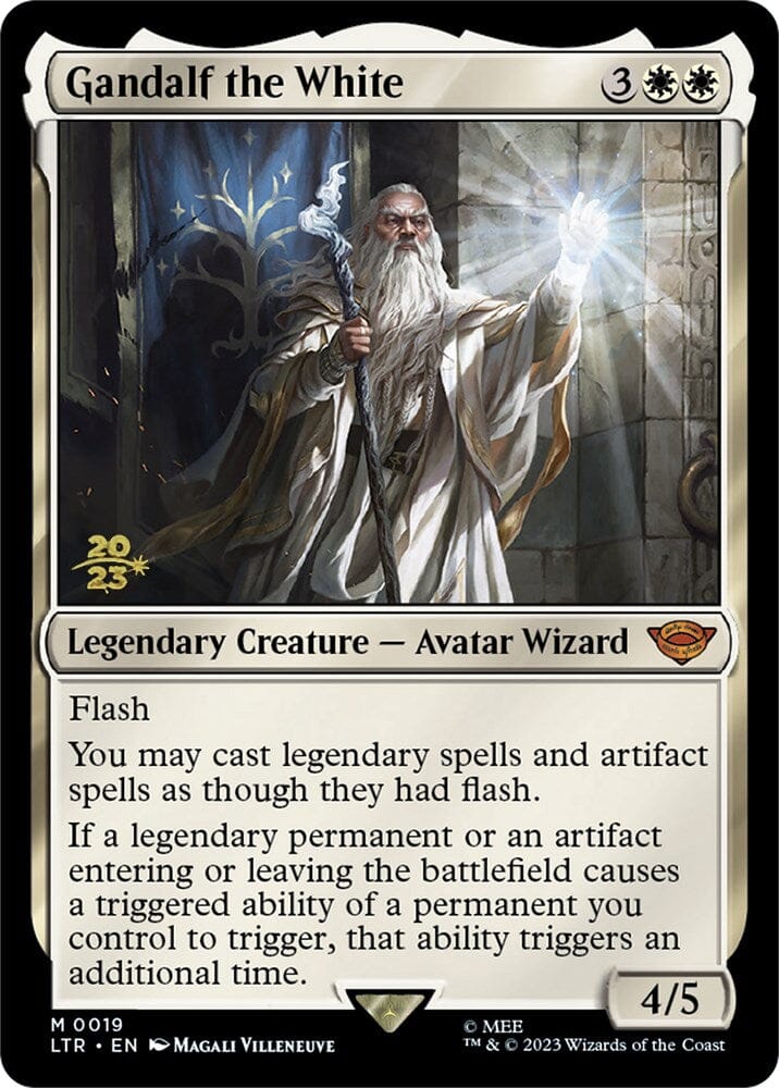 Gandalf the White [The Lord of the Rings: Tales of Middle-Earth Prerelease Promos] MTG Single Magic: The Gathering  | Multizone: Comics And Games