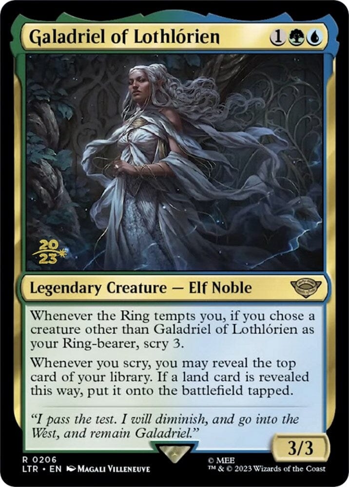 Galadriel of Lothlorien [The Lord of the Rings: Tales of Middle-Earth Prerelease Promos] MTG Single Magic: The Gathering  | Multizone: Comics And Games