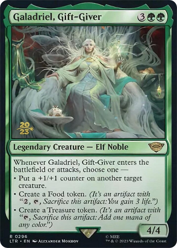 Galadriel, Gift-Giver [The Lord of the Rings: Tales of Middle-Earth Prerelease Promos] MTG Single Magic: The Gathering  | Multizone: Comics And Games