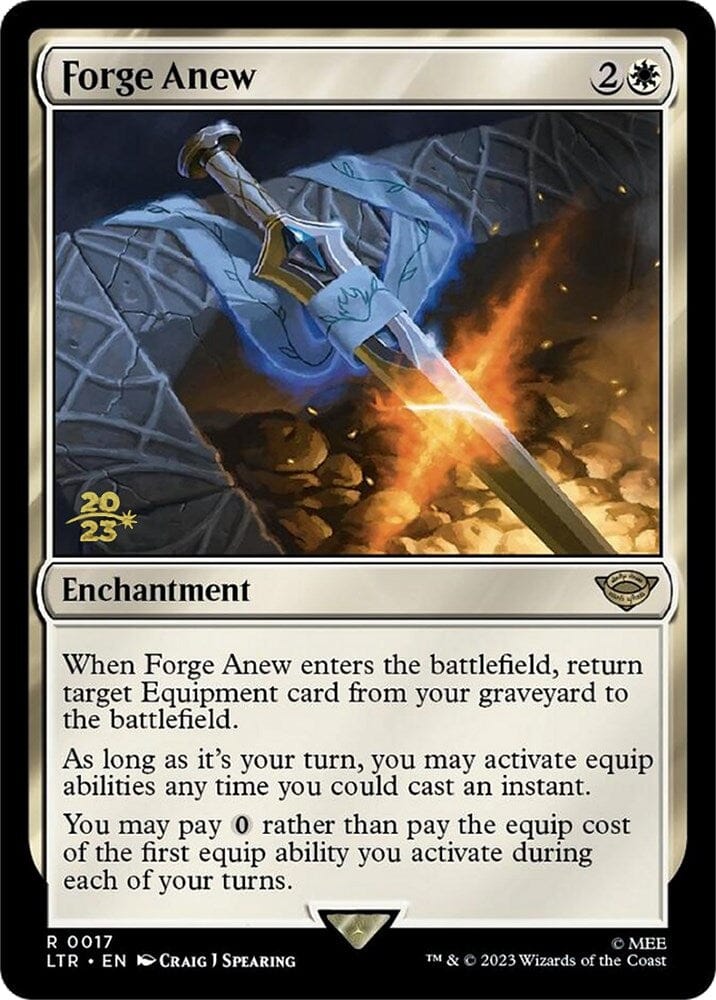 Forge Anew [The Lord of the Rings: Tales of Middle-Earth Prerelease Promos] MTG Single Magic: The Gathering  | Multizone: Comics And Games
