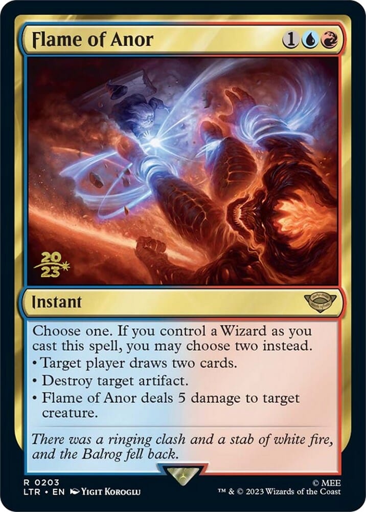 Flame of Anor [The Lord of the Rings: Tales of Middle-Earth Prerelease Promos] MTG Single Magic: The Gathering  | Multizone: Comics And Games