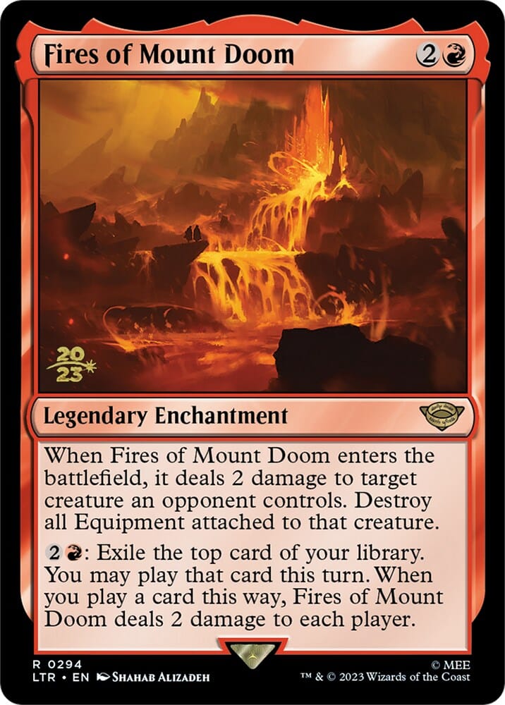 Fires of Mount Doom [The Lord of the Rings: Tales of Middle-Earth Prerelease Promos] MTG Single Magic: The Gathering  | Multizone: Comics And Games