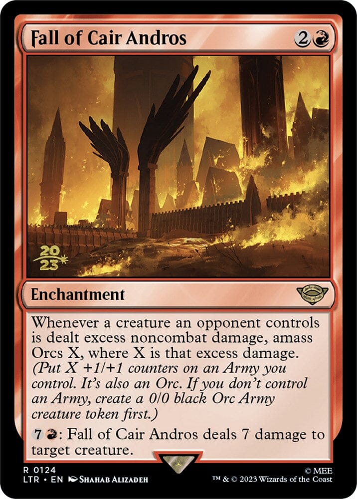 Fall of Cair Andros [The Lord of the Rings: Tales of Middle-Earth Prerelease Promos] MTG Single Magic: The Gathering  | Multizone: Comics And Games