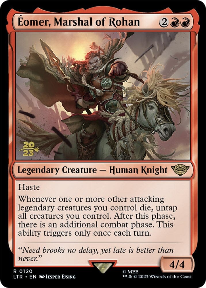 Eomer, Marshal of Rohan [The Lord of the Rings: Tales of Middle-Earth Prerelease Promos] MTG Single Magic: The Gathering  | Multizone: Comics And Games