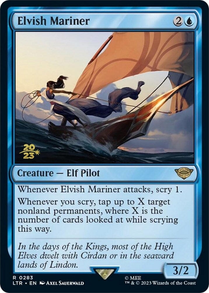 Elvish Mariner [The Lord of the Rings: Tales of Middle-Earth Prerelease Promos] MTG Single Magic: The Gathering  | Multizone: Comics And Games