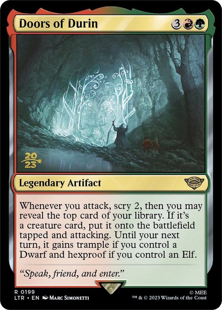 Doors of Durin [The Lord of the Rings: Tales of Middle-Earth Prerelease Promos] MTG Single Magic: The Gathering  | Multizone: Comics And Games