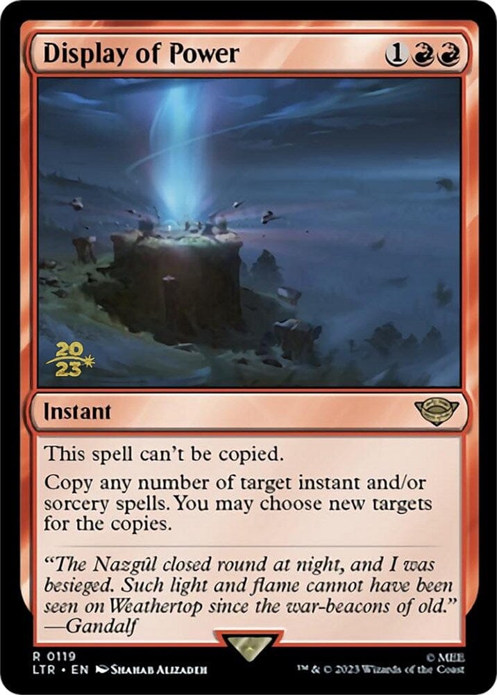 Display of Power [The Lord of the Rings: Tales of Middle-Earth Prerelease Promos] MTG Single Magic: The Gathering  | Multizone: Comics And Games