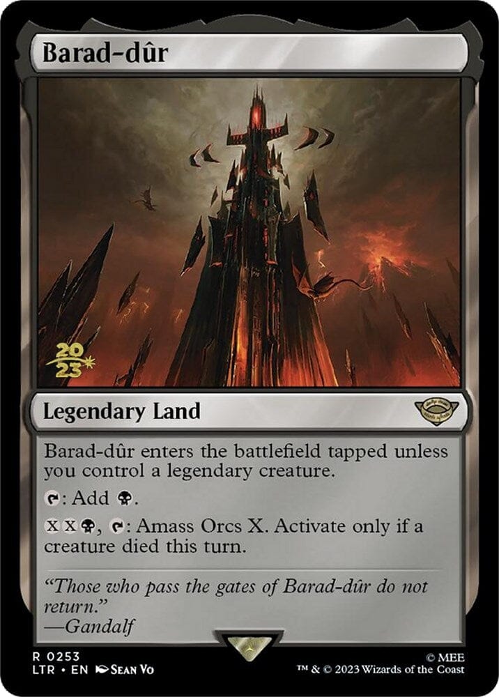 Barad-dur [The Lord of the Rings: Tales of Middle-Earth Prerelease Promos] MTG Single Magic: The Gathering  | Multizone: Comics And Games