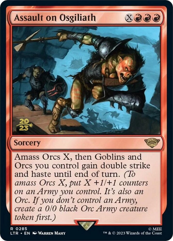 Assault on Osgiliath [The Lord of the Rings: Tales of Middle-Earth Prerelease Promos] MTG Single Magic: The Gathering  | Multizone: Comics And Games