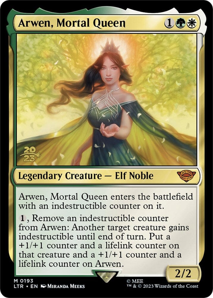 Arwen, Mortal Queen [The Lord of the Rings: Tales of Middle-Earth Prerelease Promos] MTG Single Magic: The Gathering  | Multizone: Comics And Games