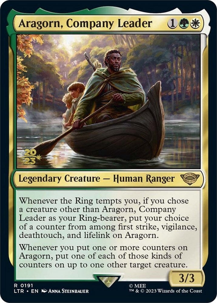 Aragorn, Company Leader [The Lord of the Rings: Tales of Middle-Earth Prerelease Promos] MTG Single Magic: The Gathering  | Multizone: Comics And Games