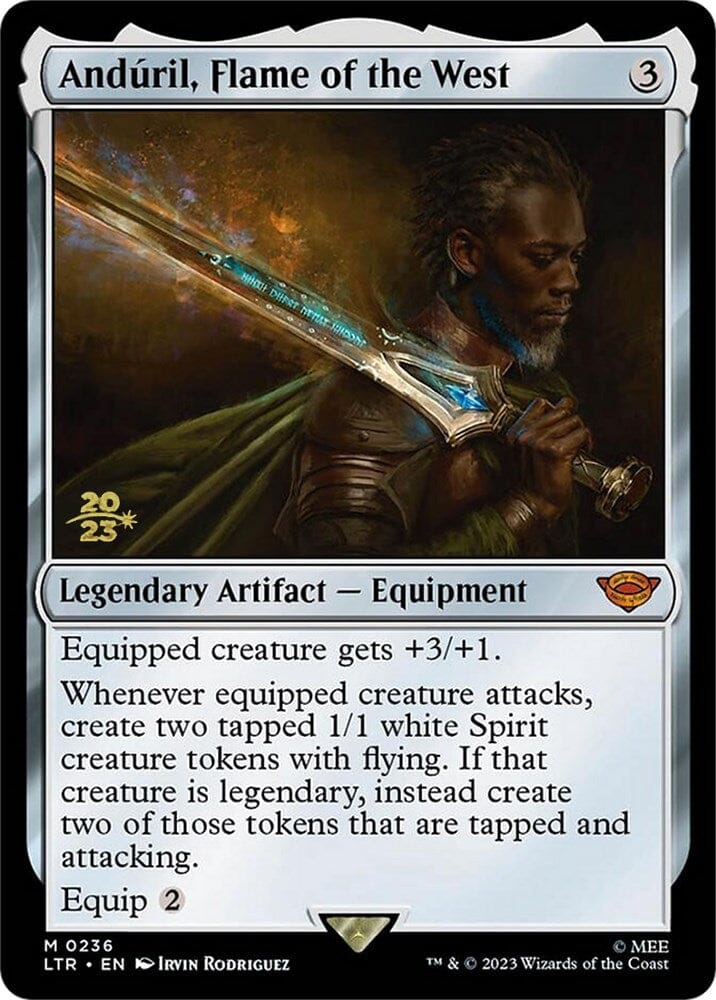 Anduril, Flame of the West [The Lord of the Rings: Tales of Middle-Earth Prerelease Promos] MTG Single Magic: The Gathering  | Multizone: Comics And Games