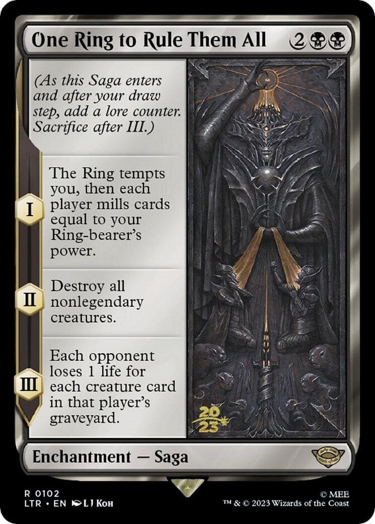 One Ring to Rule Them All [The Lord of the Rings: Tales of Middle-Earth Prerelease Promos] MTG Single Magic: The Gathering  | Multizone: Comics And Games