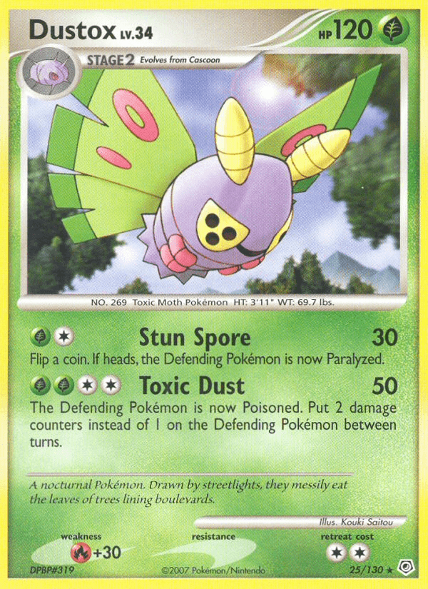 Dustox (25/130) [Diamond & Pearl: Base Set] Pokemon Single Pokémon  | Multizone: Comics And Games