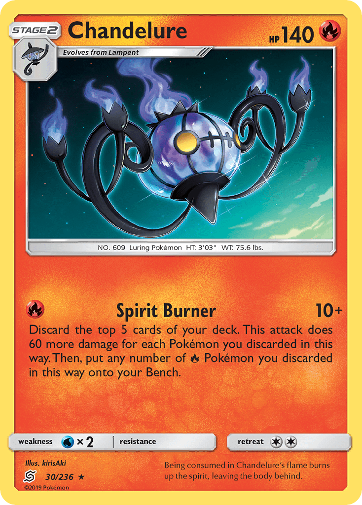 Chandelure (30/236) [Sun & Moon: Unified Minds] Pokemon Single Pokémon  | Multizone: Comics And Games