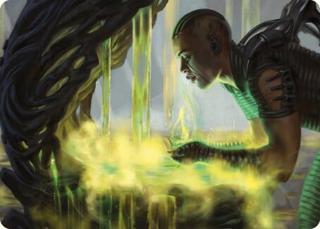 Necrogen Communion Art Card [Phyrexia: All Will Be One Art Series] MTG Single Magic: The Gathering  | Multizone: Comics And Games