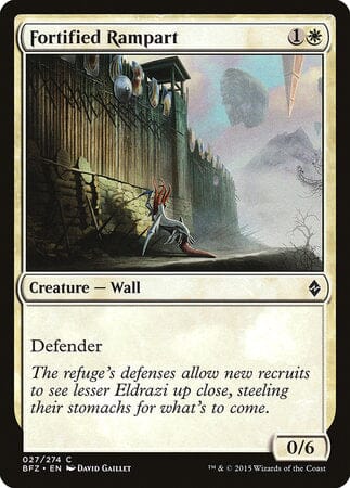 Fortified Rampart [Battle for Zendikar] MTG Single Magic: The Gathering  | Multizone: Comics And Games